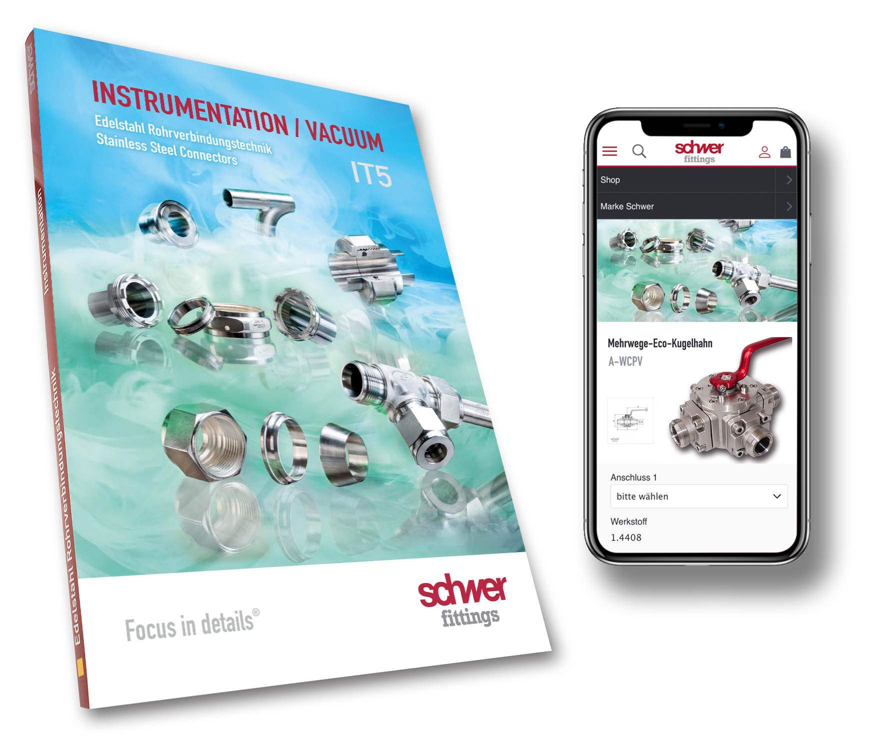 Neue Ausgabe des Kataloges „Instrumentation/Vacuum“ in der Edelstahl Rohrverbindungstechnik