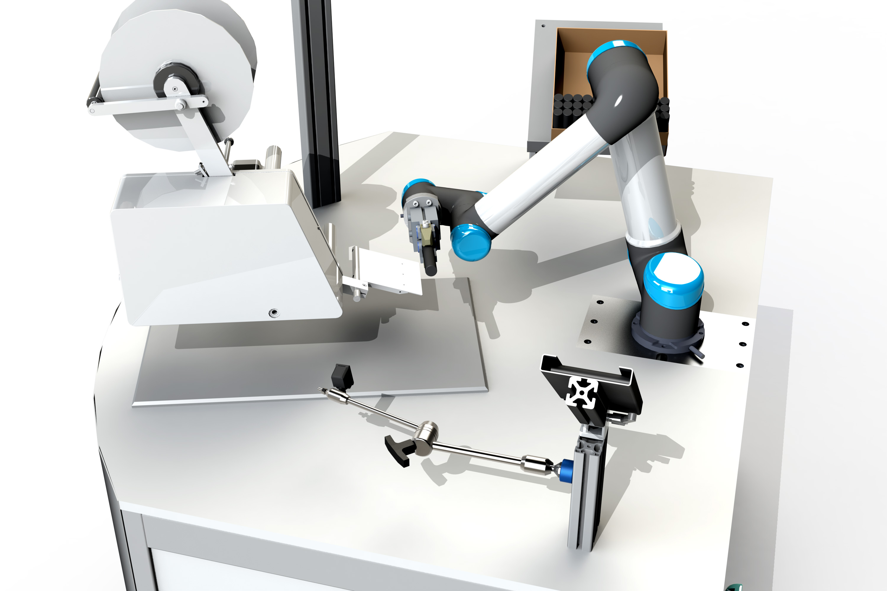 Effiziente Produktkennzeichnung mit integrativer Cobot-Lösung für den Mittelstand