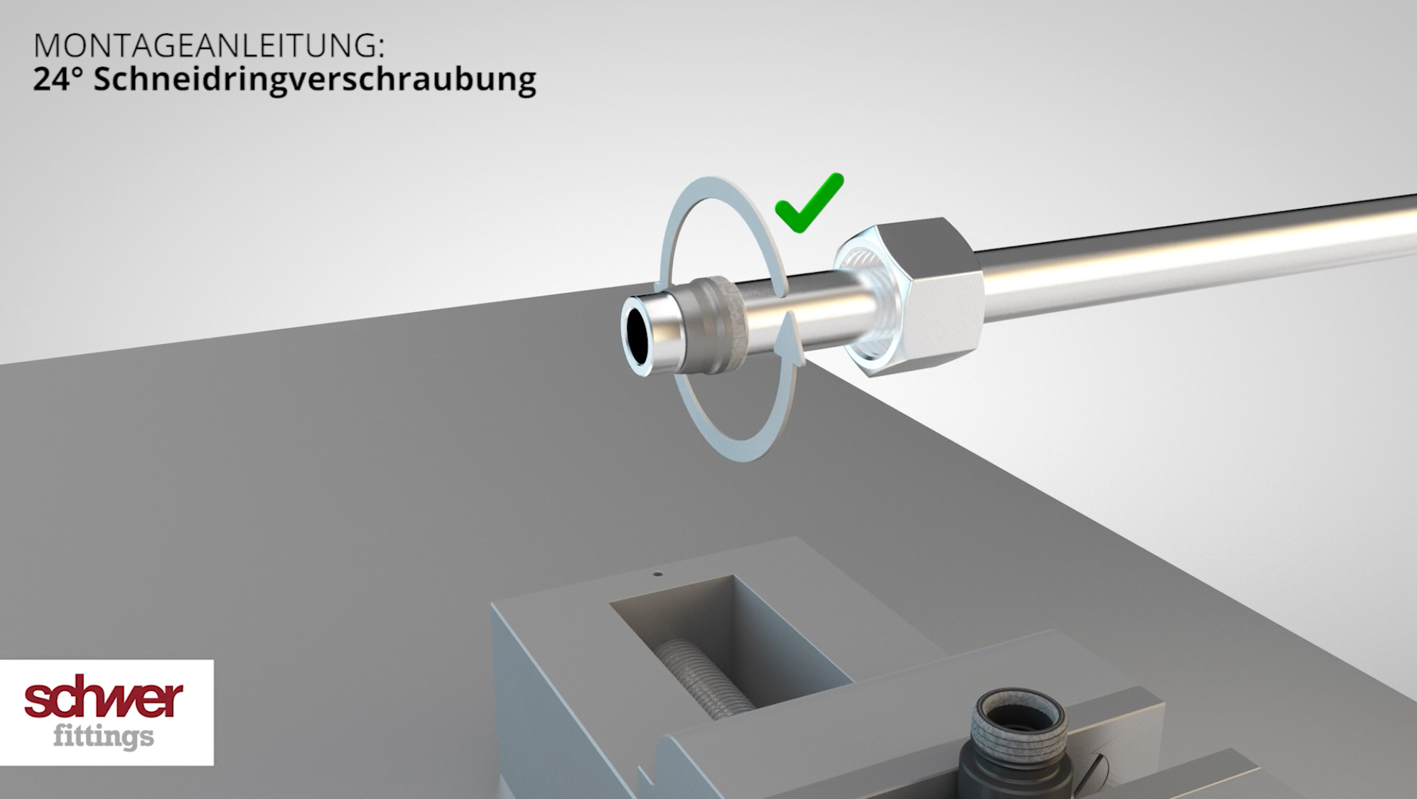 Montagevideos für Schneidring- und Klemm-Keilringverschraubungen