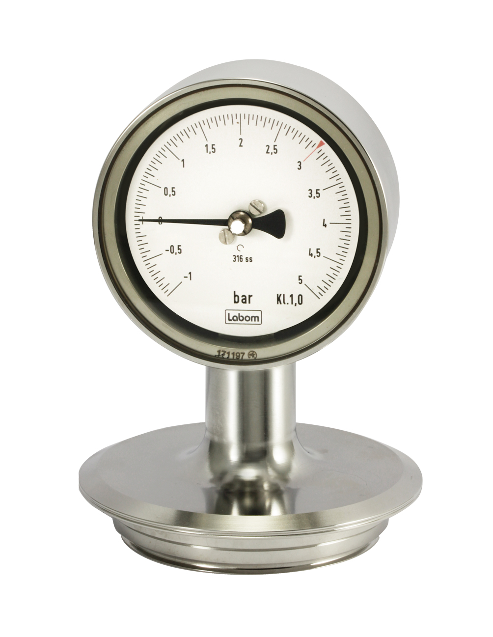 Hier wird Hygiene groß geschrieben: Autoklavierbares Manometer für Pharma-Anwendungen von LABOM in einzigartigem Gehäusedesign