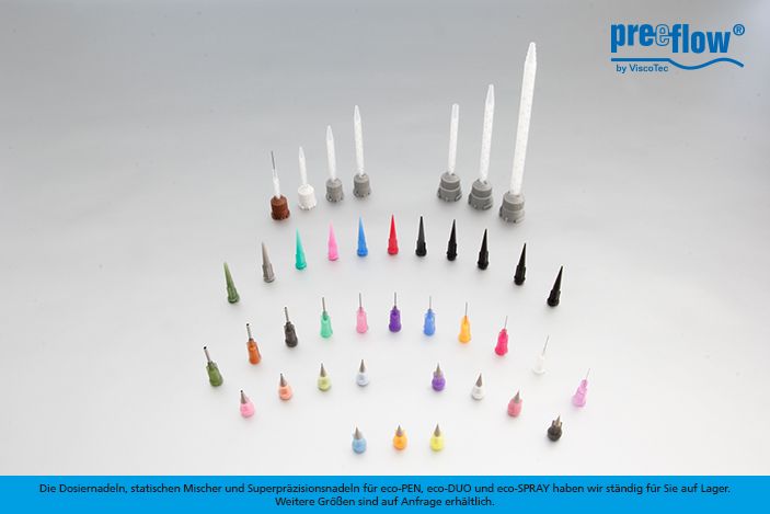 Premium Dosiernadeln als Verbrauchsmaterial bei preeflow