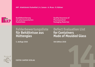 Fehlerbewertungsliste für Behältnisse aus Hüttenglas