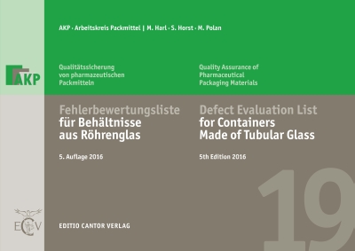 Fehlerbewertungsliste für Behältnisse aus Röhrenglas