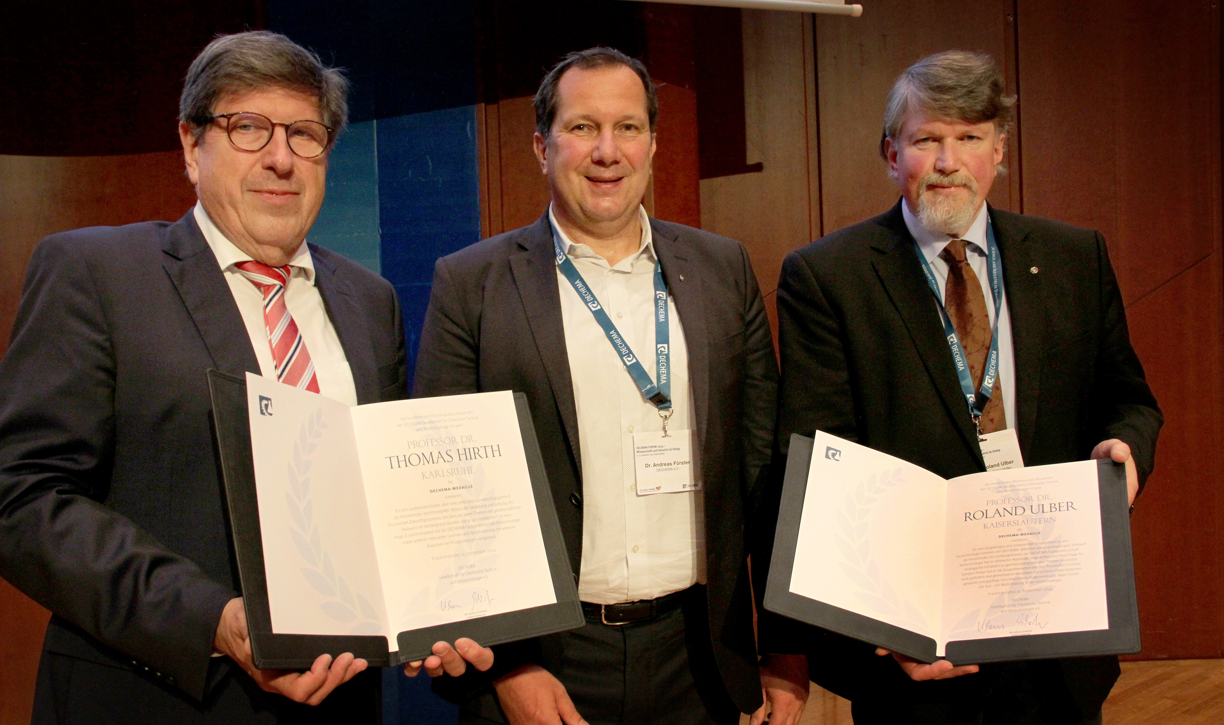 DECHEMA-Medaille für Thomas Hirth und Roland Ulber